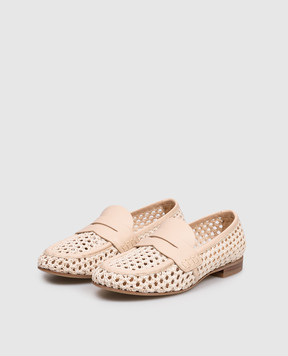 Premiata Beige woven loafers M7310ORZO