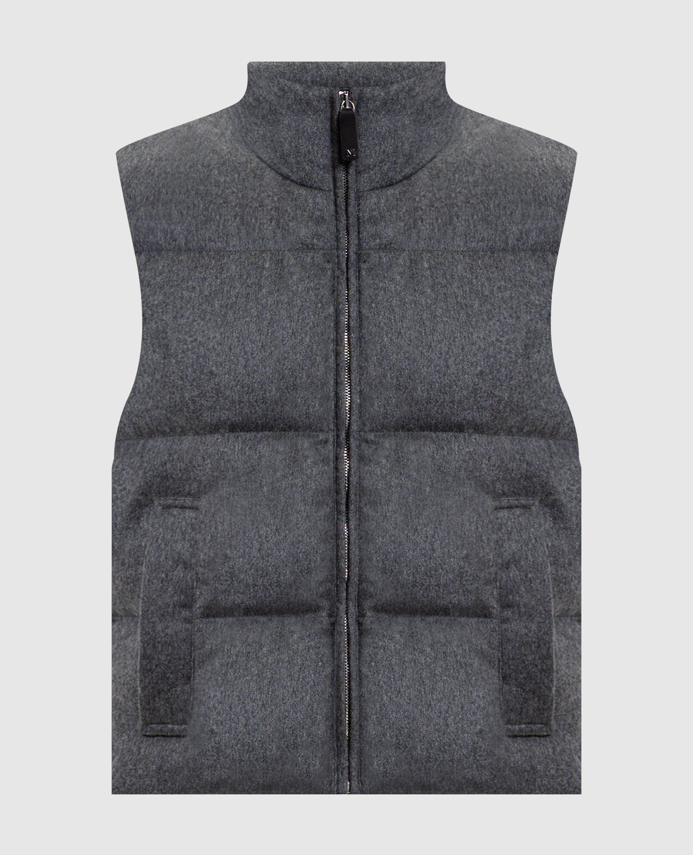 

Grey CAMOROSO cashmere down vest Max Mara