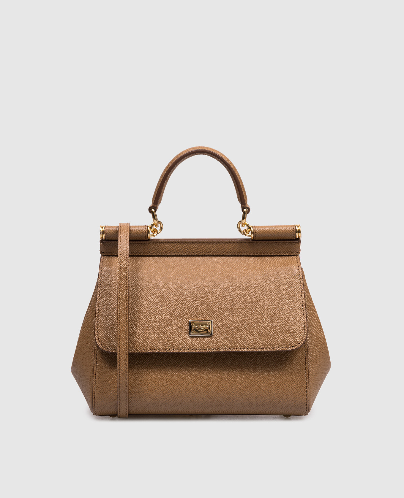 

Brown leather bag Sicily Dolce&Gabbana