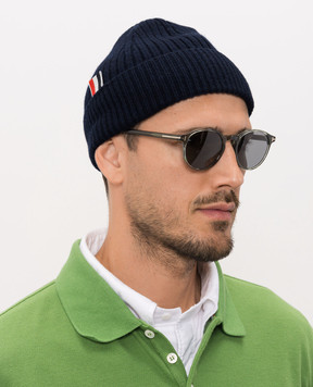 Thom Browne Blue cashmere hat MKH009A00011