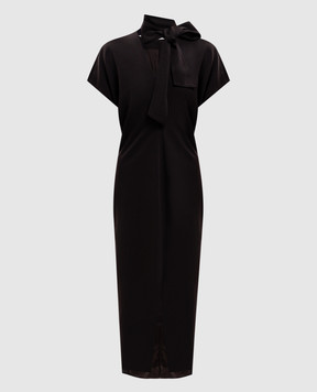 Agnona Brown wool dress TR1203XUW022