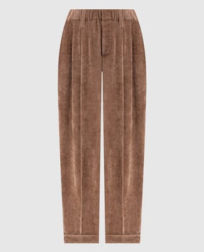 Brunello Cucinelli Brown corduroy pants MP547P9274