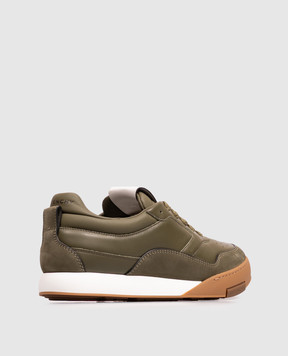 Givenchy Yard Khaki Leather Sneakers BH00B5H1XV