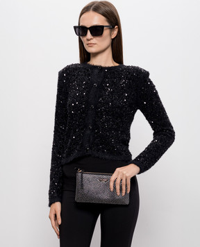 Twinset Black bag with crystals 262TL8051