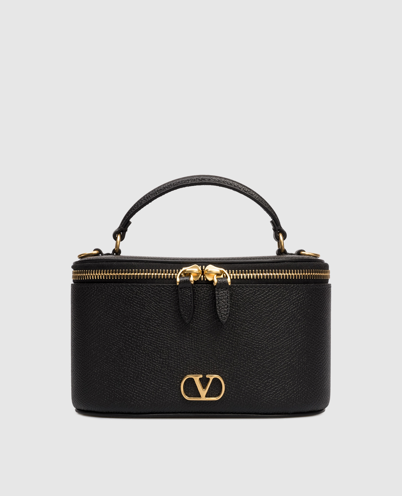 

Black VLogo leather crossbody bag Valentino