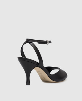 Aeyde Jada black leather sandals HS0680001001126