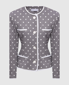 Rowen Rose Gray polka dot jacket JCKRR402