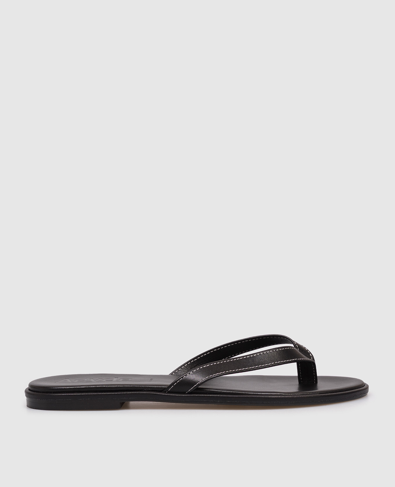 

Melody black leather flip-flops Aeyde