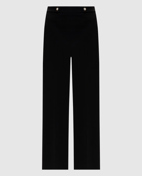 Twinset Black flared pants with logo 261TP2144