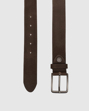 Gianni Chiarini Brown nubuck belt with logo CN9903301NBK