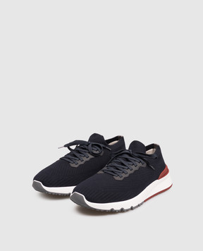 Brunello Cucinelli Navy blue sneakers MZUPMBO252