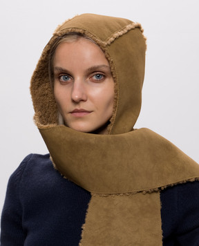 Max & Co Brown scarf-hood CERCHIO MCACERCHIO