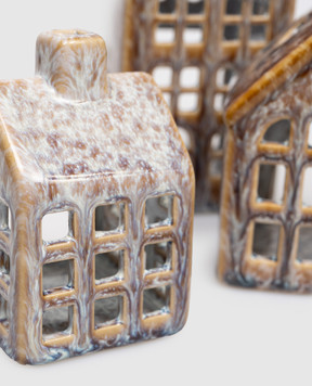 BloomingvilleMINI Set of ceramic house candlesticks 82061871