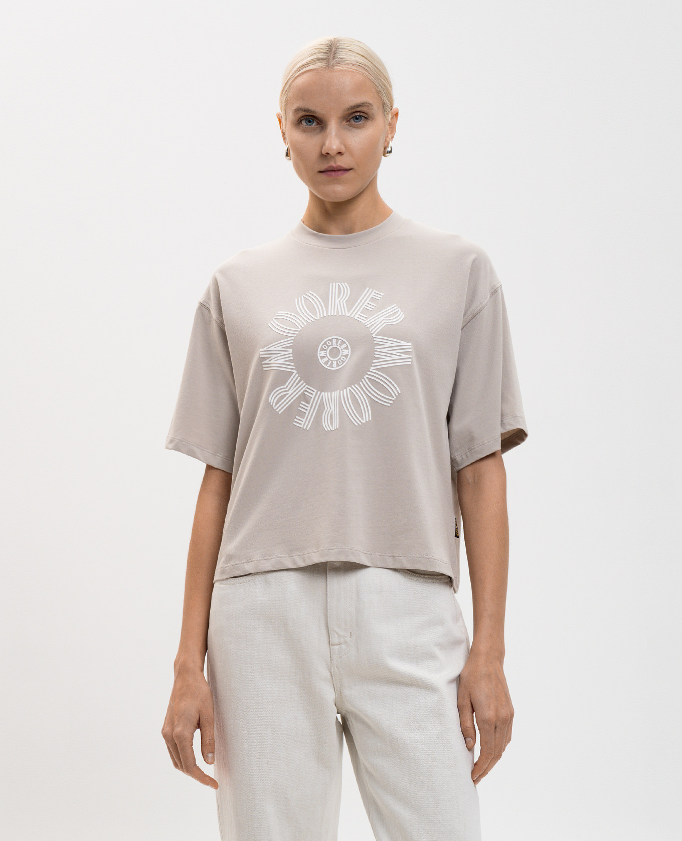 

Beige SURI printed T-shirt MooRER