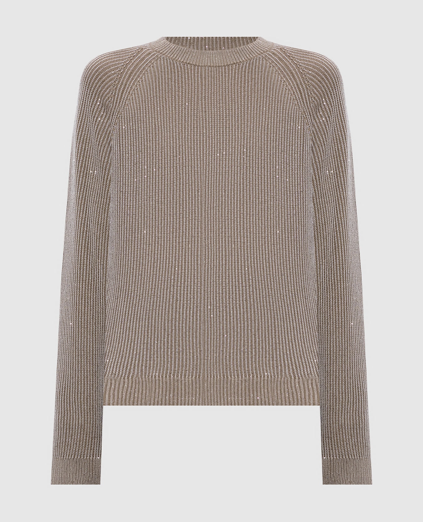 Khaki sequined jumper
