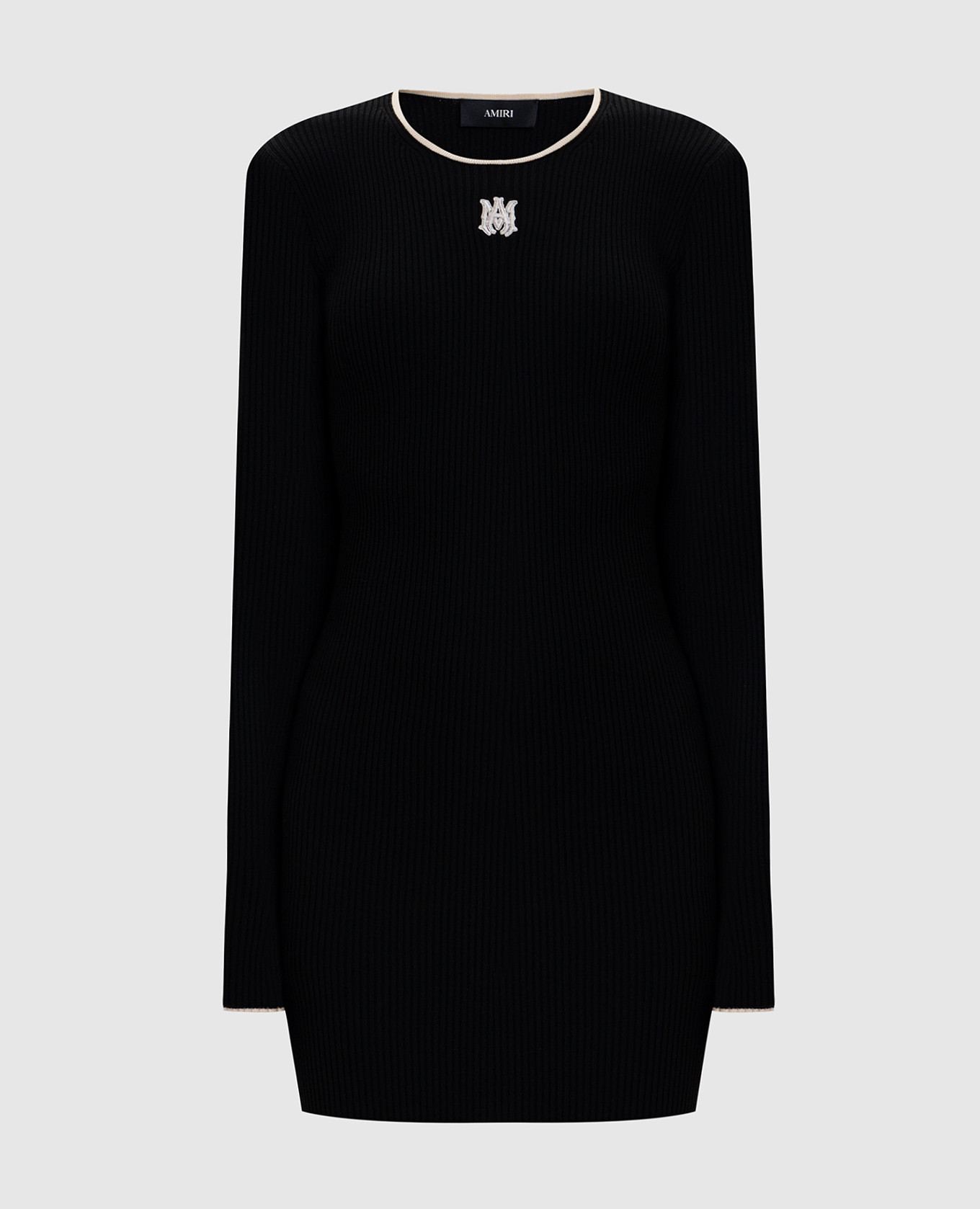 

Black ribbed mini dress AMIRI