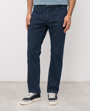 Trussardi Blue jeans with logo patch P403H604870NMJ380D21