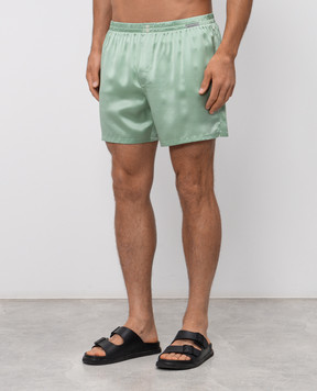 Dolce&Gabbana Green silk boxer briefs M3A12TON0EC