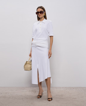 Victoria Beckham White ribbed skirt 1126JSK007082A