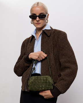 Bottega Veneta Green suede Concert bag 794258V5ZZ4