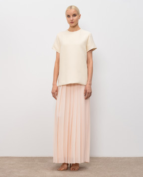Fabiana Filippi Double-layered dress with wool and silk ABD276F643M113