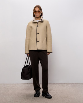 Babe Pay Pls Reversible ivory sheepskin coat 2542CURLY