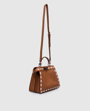Fendi Peekaboo ISee brown leather bag 8BN327AY6X