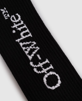Off-White Black socks with logo OWRA03IC99KNI001