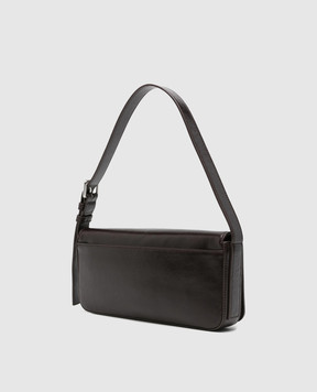 Alexander Wang Burgundy leather bag with textured logo 20426K55L