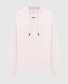 Off-White Pink hoodie with Paint Arrow print 44MBB085S26F00J