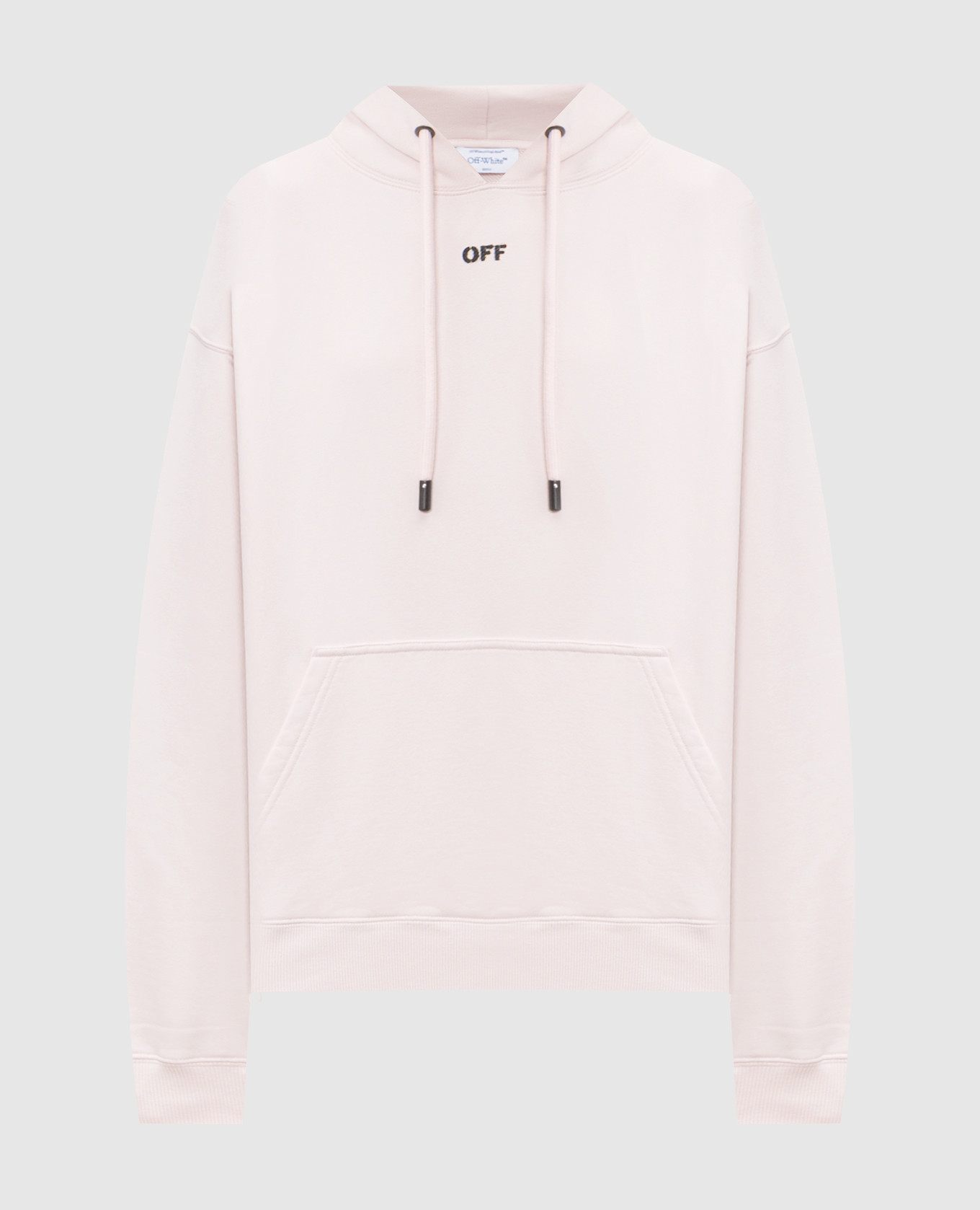 Pink hoodie with Paint Arrow print
