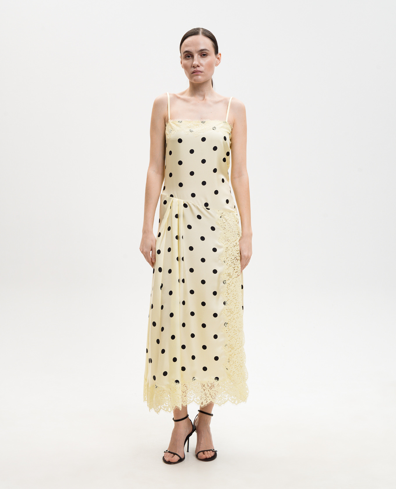 

Yellow CAPO silk polka dot dress Max Mara Sportmax