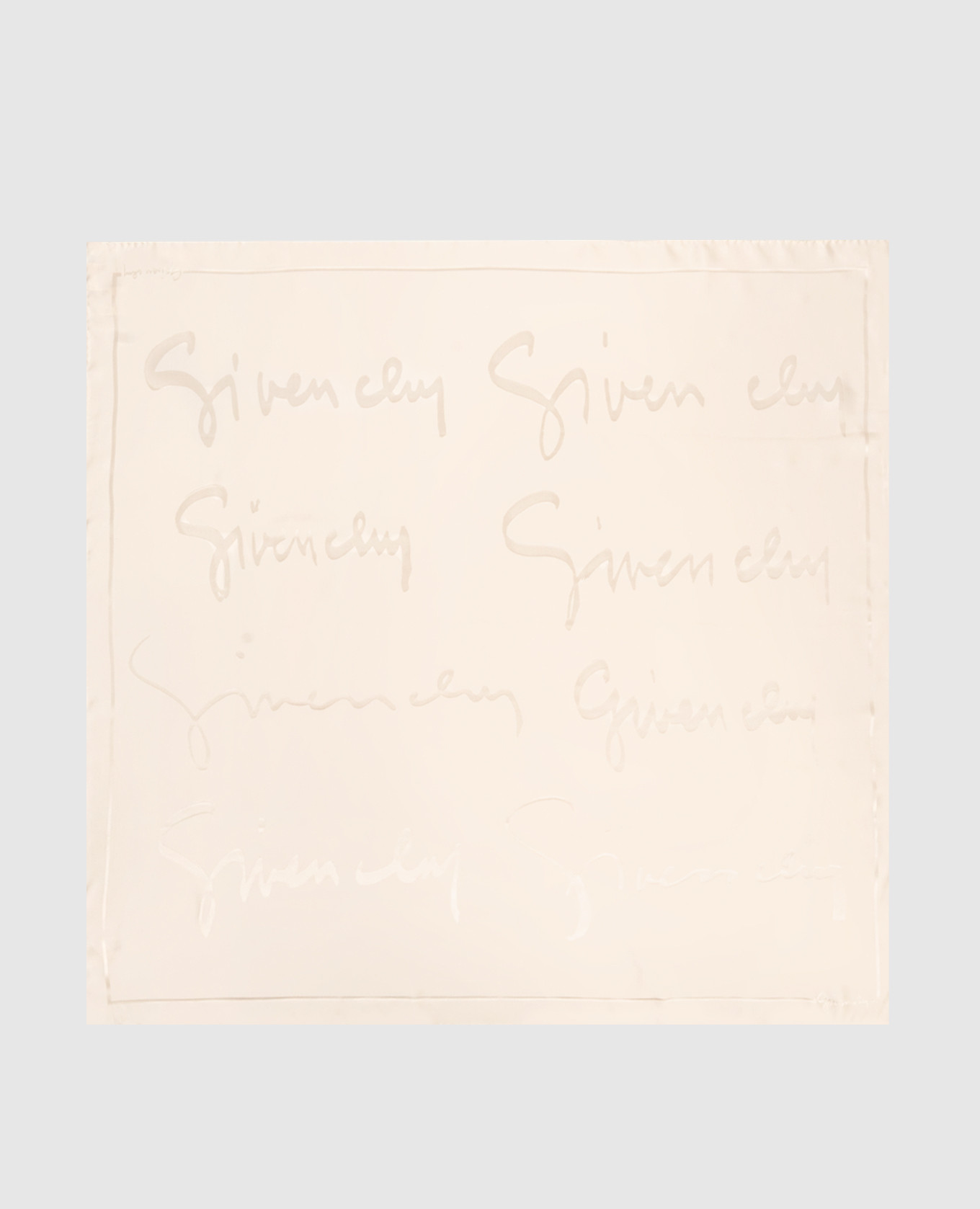 

Beige silk scarf with logo pattern Givenchy