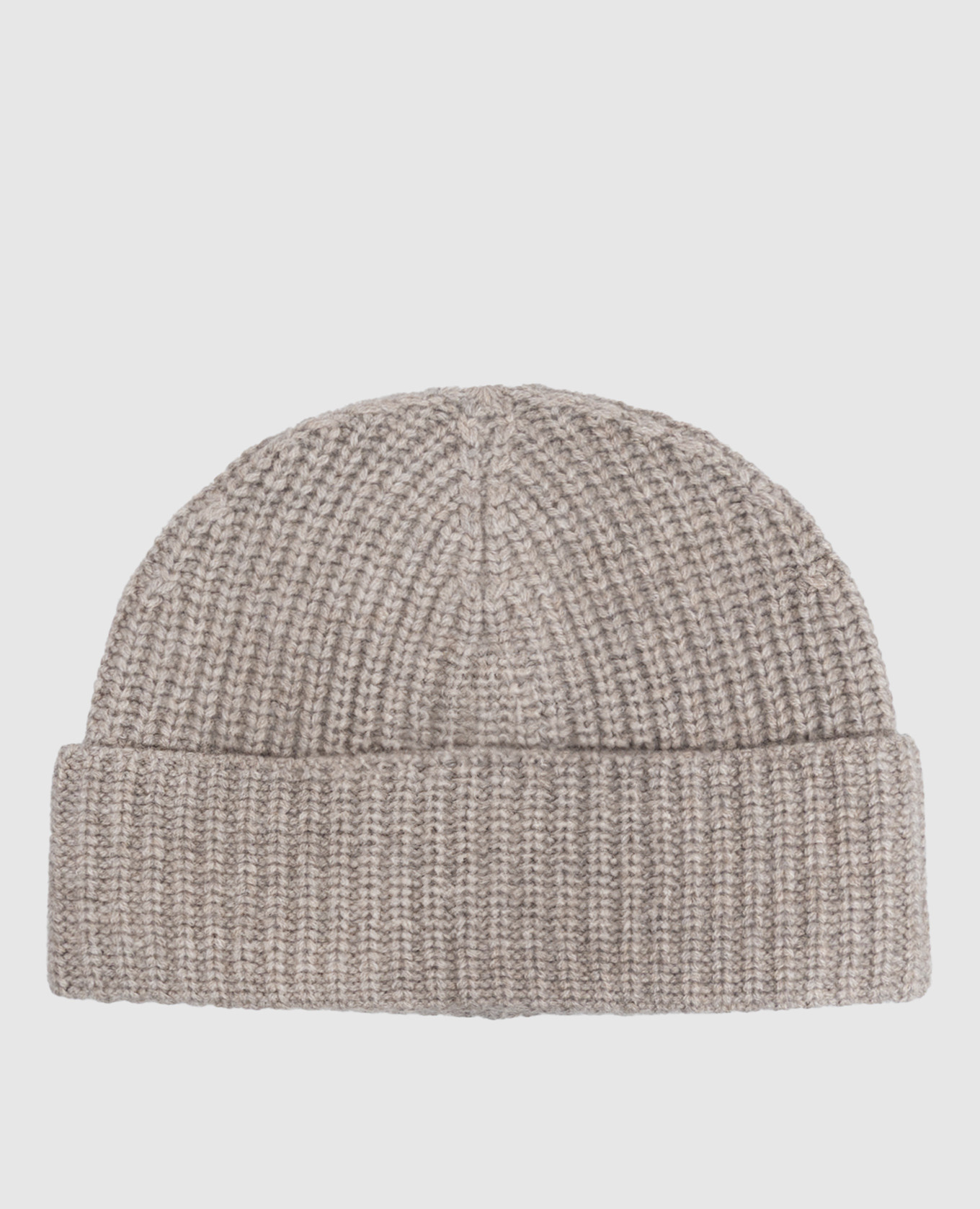Gray cashmere hat
