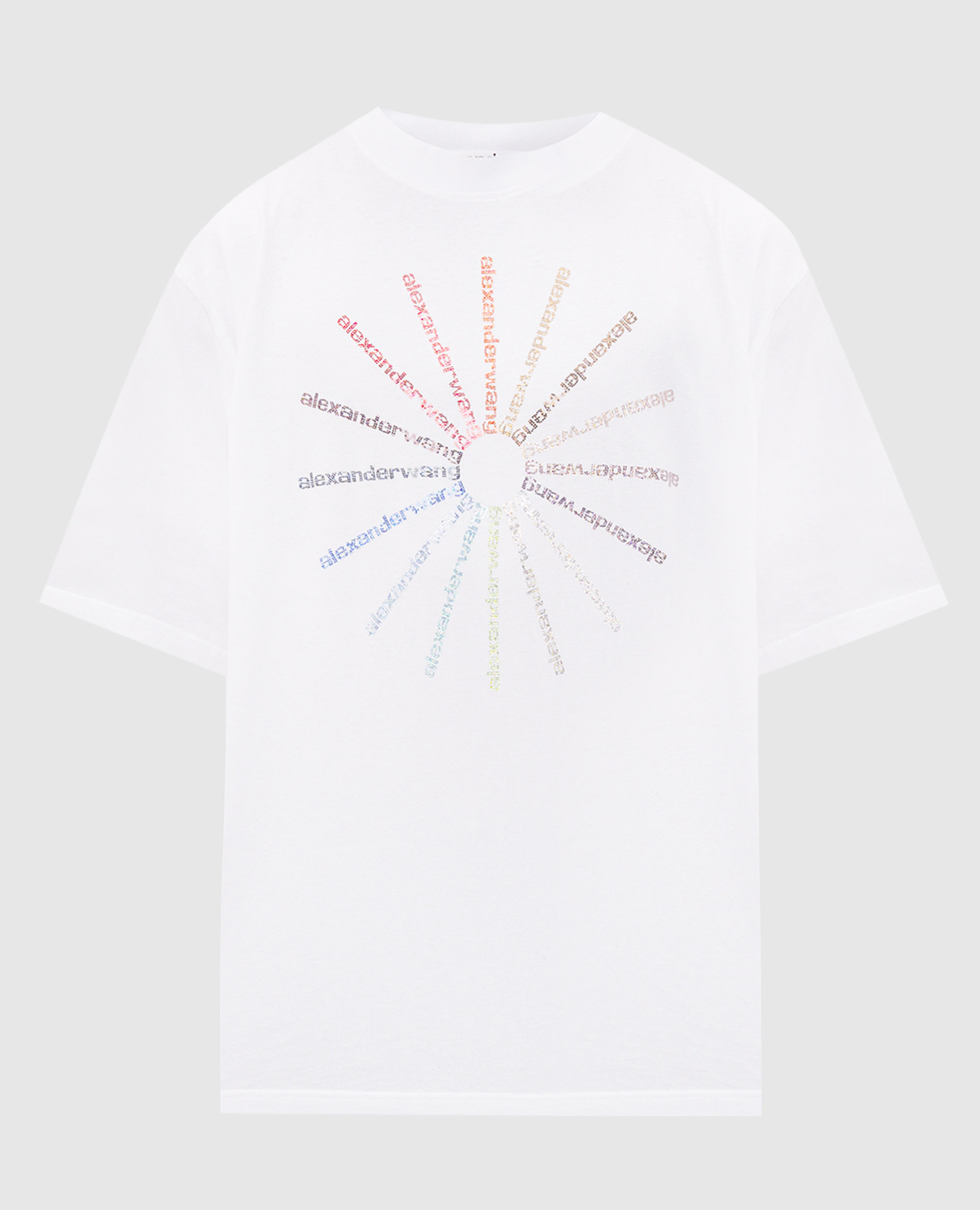 White T-shirt with crystals