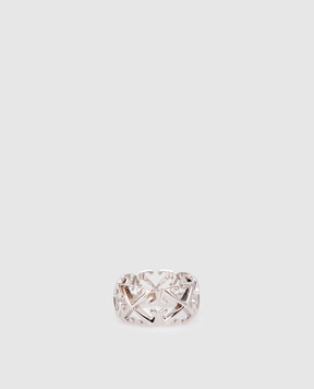 Off-White Silver Arrow ring OMOC07BC99MET001