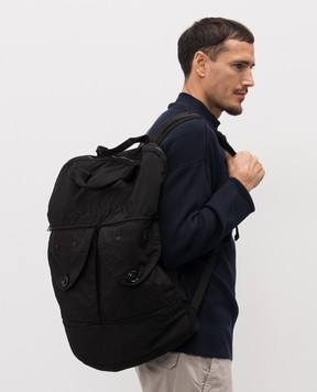 C.P. Company Black backpack with logo 2MAC051A110540M