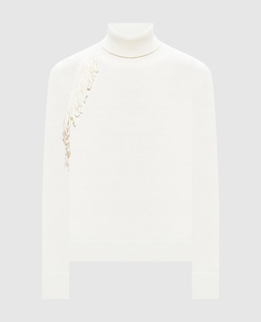 Twinset Ivory golf with fringe 262AP3010