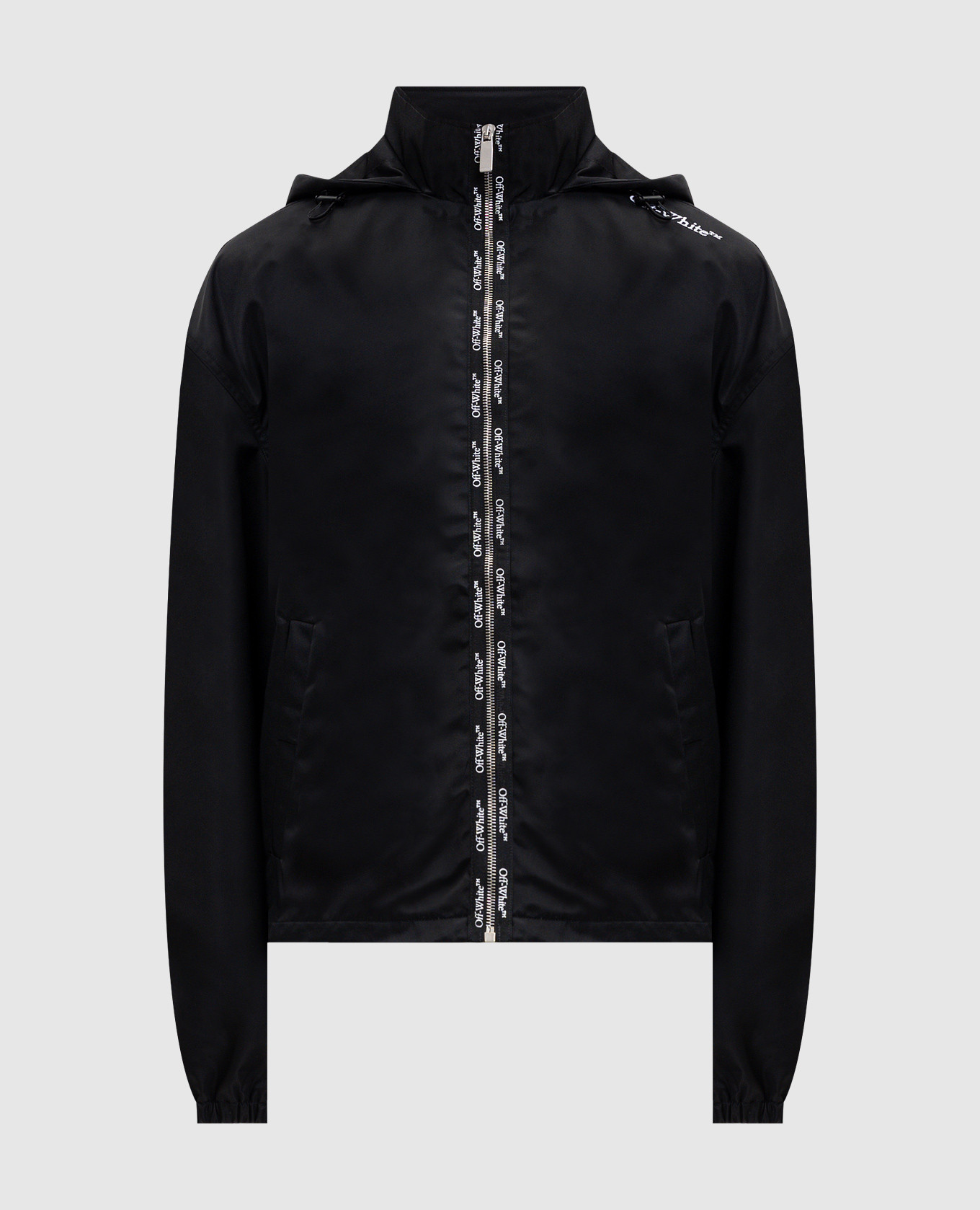 

Black windbreaker with logo embroidery Off-White