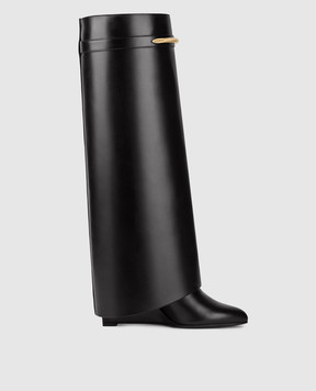 Givenchy Black leather Shark Pinch boots BE703XE1J7