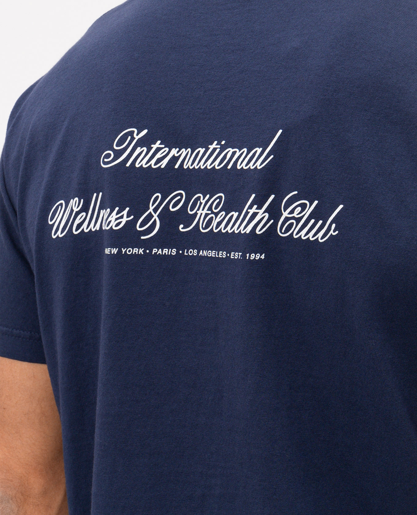 

Blue t-shirt with logo print Sporty & Rich