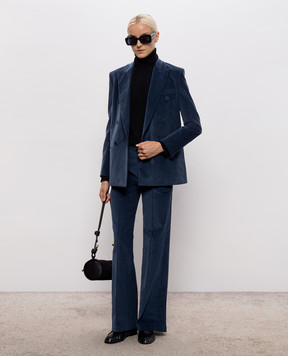 Dondup Blue corduroy pants DP918VS0039DXXX