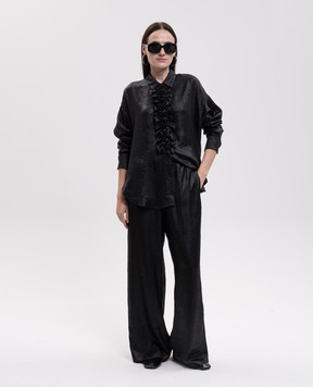 Momoni Black pants BACCARAT MOPA06617MO