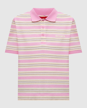 Max & Co MANDARE pink striped polo shirt MCOMANDARE