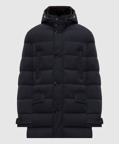 Blue down jacket SATURNO