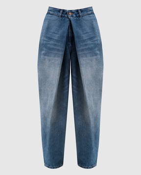 Balmain Blue jeans with a worn effect HF1MH060DG26