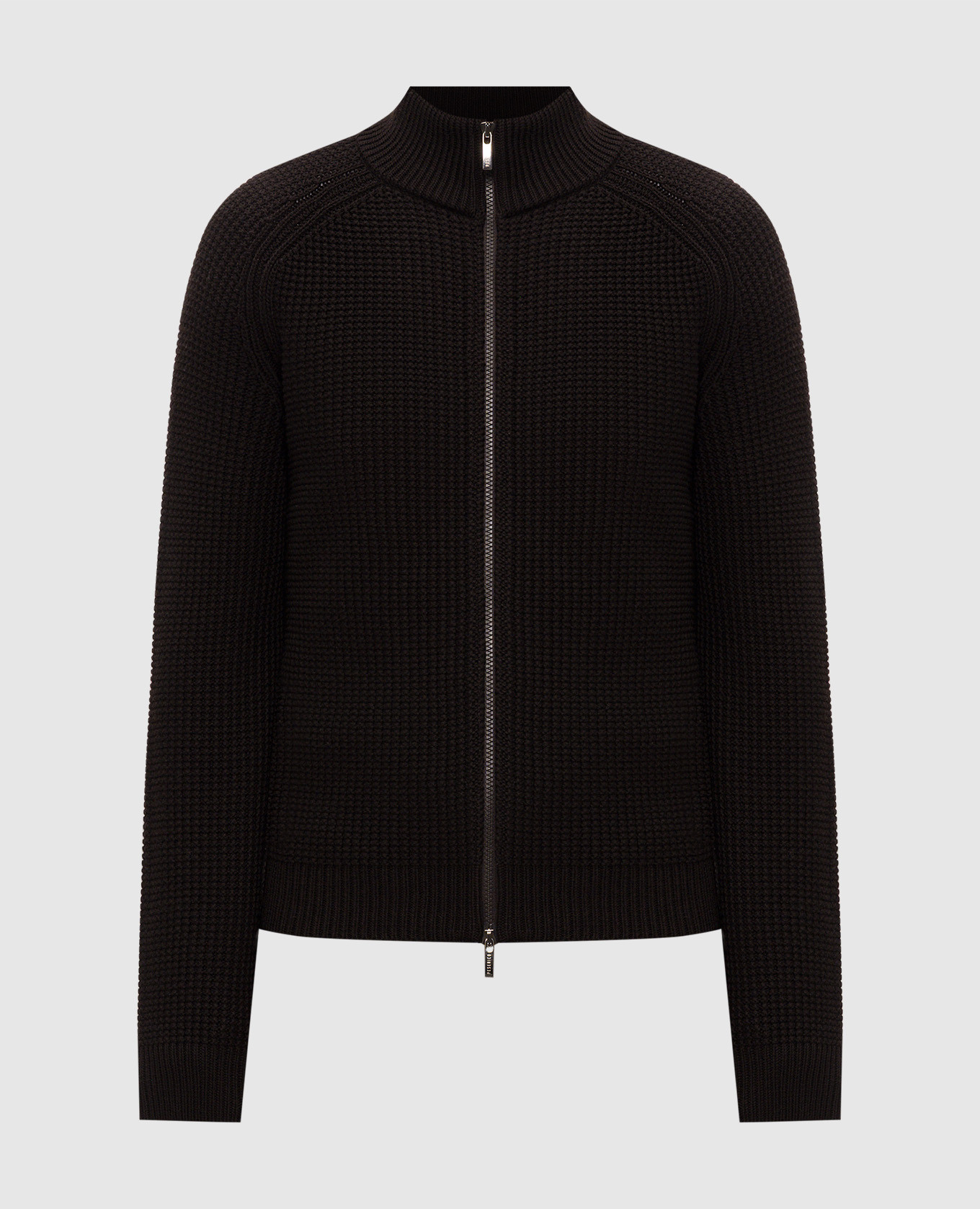 Brown wool cardigan
