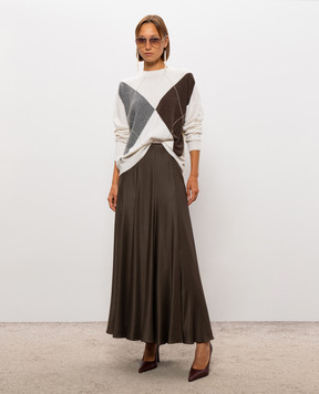Peserico Brown midi skirt P0576502776