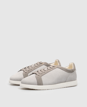 Brunello Cucinelli Gray nubuck sneakers MZUKREM356