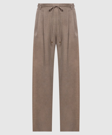Beige ALIBI cashmere pants